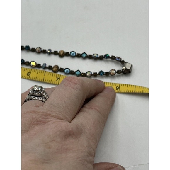 Sorrelli Classic Vintage Austrian AB Crystals Semi Precious stones Necklace - Picture 16 of 16